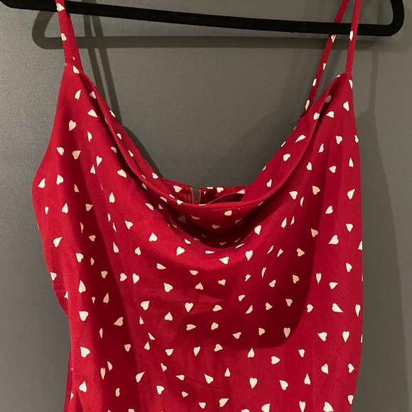 Red heart cowl dress - Picture 2 of 8